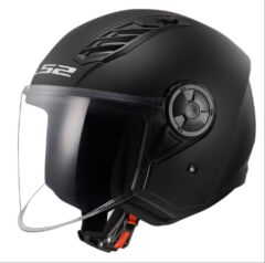 LS2 AİRFLOW 2 YARIM KASK MAT SİYAH