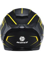 SCOYCO FF-871 FULL FACE KASK GÜNEŞ VİZÖRLÜ FLASH (M)