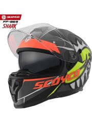 SCOYCO FF-869 FULL FACE KASK GÜNEŞ VİZÖRLÜ SHARK (M)