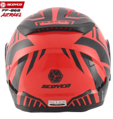 SCOYCO FF-868 ÇENE AÇILIR KASK GÜNEŞ VİZÖRLÜ AZRAEL (XL)