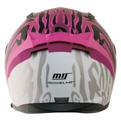 MTS M-801-SNAKE FULL FACE KASK GÜNEŞ VİZÖRLÜ LEOPAR PİNK (XL)