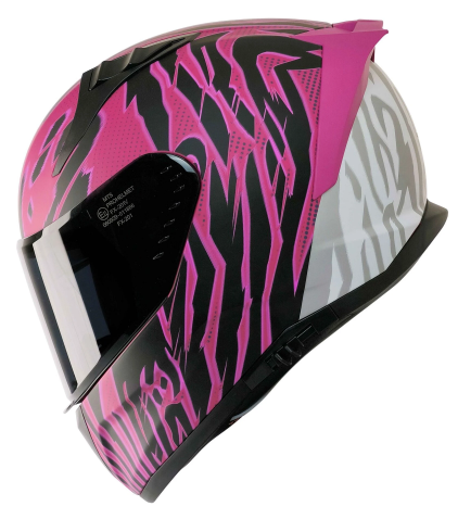 MTS M-801-SNAKE FULL FACE KASK GÜNEŞ VİZÖRLÜ LEOPAR PİNK (2XL)