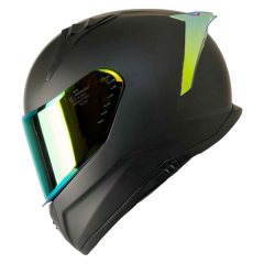 MTS M-801-GOLD FULL FACE KASK GÜNEŞ VİZÖRLÜ MAT BLACK GOLD (M)