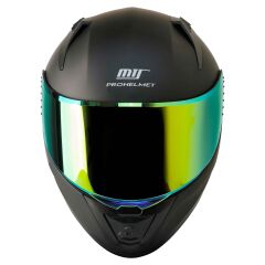MTS M-801-GOLD FULL FACE KASK GÜNEŞ VİZÖRLÜ MAT BLACK GOLD (XL)