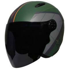 FREEM FR-601 YARIM KASK SİYAH CAMLI CARGO (L)
