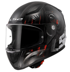 LS2 KASK RAPID 2 CLAWN MAT SİYAH-KIRMIZI