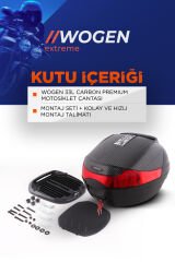 WOGEN WG33 KARBON ARKA ÇANTA 33 L SIRT DAYAMALI PREMİUM (SİYAH)