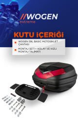 WOGEN WG39 ARKA ÇANTA 39 L BASİC (SİYAH) + BACAK ÇANTASI HEDİYE