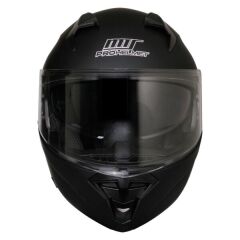 MTS M-966 ÇENE AÇILIR KASK GÜNEŞ VİZÖRLÜ MAT BLACK (M)