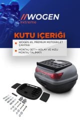 WOGEN WG41 ARKA ÇANTA 41 L SIRT DAYAMALI PREMİUM (NARDO GRİ)