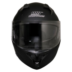 MTS M-966 ÇENE AÇILIR KASK GÜNEŞ VİZÖRLÜ MAT BLACK (L)