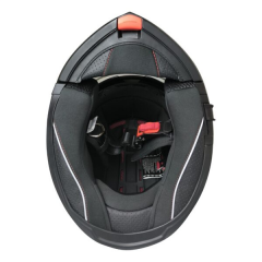 MTS M-966 ÇENE AÇILIR KASK GÜNEŞ VİZÖRLÜ MAT BLACK (L)