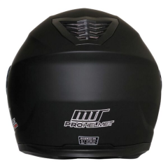 MTS M-966 ÇENE AÇILIR KASK GÜNEŞ VİZÖRLÜ MAT BLACK (XL)