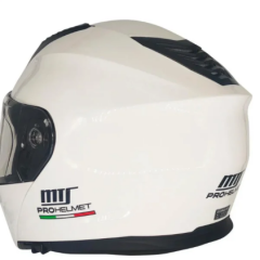 MTS M-966 ÇENE AÇILIR KASK GÜNEŞ VİZÖRLÜ WHİTE (L)