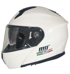 MTS M-966 ÇENE AÇILIR KASK GÜNEŞ VİZÖRLÜ WHİTE (2XL)