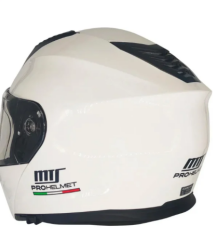 MTS M-966 ÇENE AÇILIR KASK GÜNEŞ VİZÖRLÜ WHİTE (2XL)