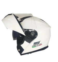 MTS M-966 ÇENE AÇILIR KASK GÜNEŞ VİZÖRLÜ WHİTE (2XL)