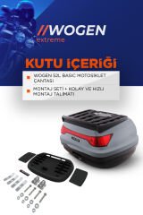 WOGEN WG52 ARKA ÇANTA 52 L BASİC (NARDO GRİ) + KARBON DİZLİK HEDİYE