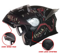 FREEM FR-965 ÇENE AÇILIR KASK GÜNEŞ VİZÖRLÜ SWAMP (XL)