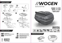 WOGEN WG52 ARKA ÇANTA 52 L SIRT DAYAMALI PREMİUM (SİYAH)