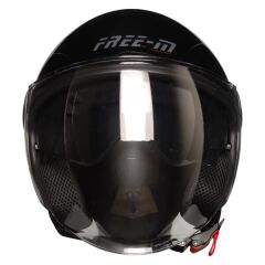 FREEM FR-612 YARIM KASK GÜNEŞ VİZÖRLÜ BLACK (L)