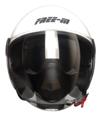 FREEM FR-612 YARIM KASK GÜNEŞ VİZÖRLÜ WHİTE (M)
