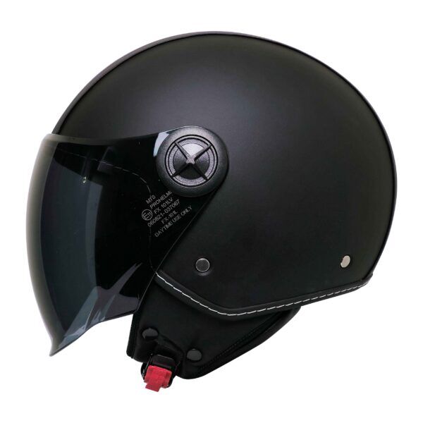 MTS FX-101 LEATHER YARIM KASK DERİ KAPLAMALI MODEL (M)