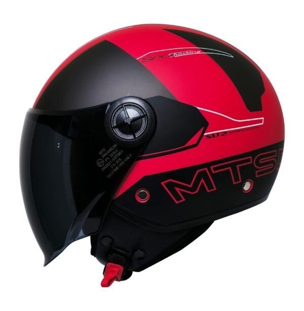 MTS FX-101 YARIM KASK DESİGN RED (L)