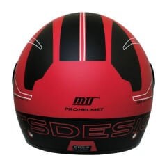 MTS FX-101 YARIM KASK DESİGN RED (XL)