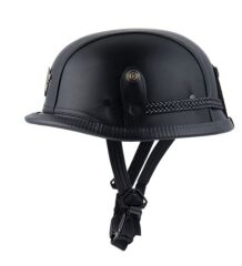 PRO HELMETS KD88 YARIM NAZİ KASK DERİ MODEL (M)