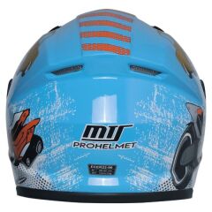 MTS M-201 FULL FACE ÇOCUK KASKI BLUE (M)