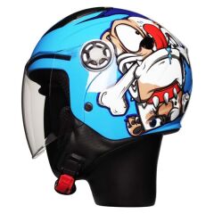 FREEM FR-205 YARIM ÇOCUK KASKI DOG BLUE (M)