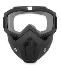 JET KASK MASKESİ ŞEFFAF