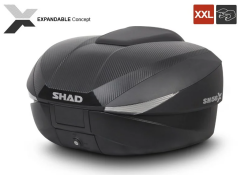 SHAD SH-58X ARKA ÇANTA 46-52-58 LİTRE KAPASİTELİ (CARBON KAPAK)
