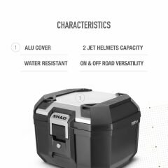 SHAD TR-41 SILVER ARKA ÇANTA 41 LİTRE