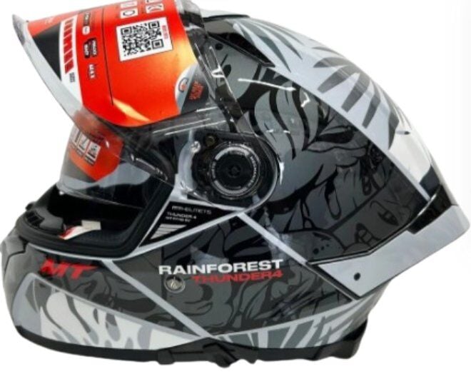 MT FULL FACE GÜNEŞ VİZÖRLÜ KASK FF118SV THUNDER 4 SV RAİNFORES T C2 PARLAK (XL)