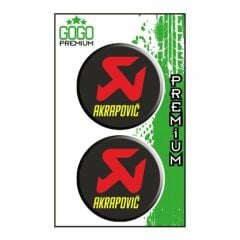 AKRAPOVİC İKİLİ DAMLA ETİKET (5X5 cm)