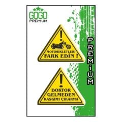 FARK EDİN İKİLİ DAMLA ETİKET (4X5 cm)