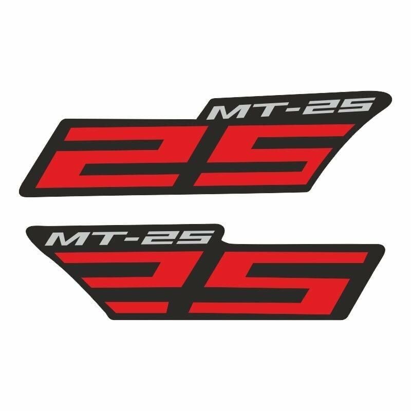 YAMAHA MT 25 UYUMLU KIRMIZI YAN STİCKER SET
