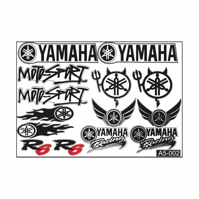 A5 STİCKER 002 TEK PAKET ÇOKLU STİCKER (YAMAHA)