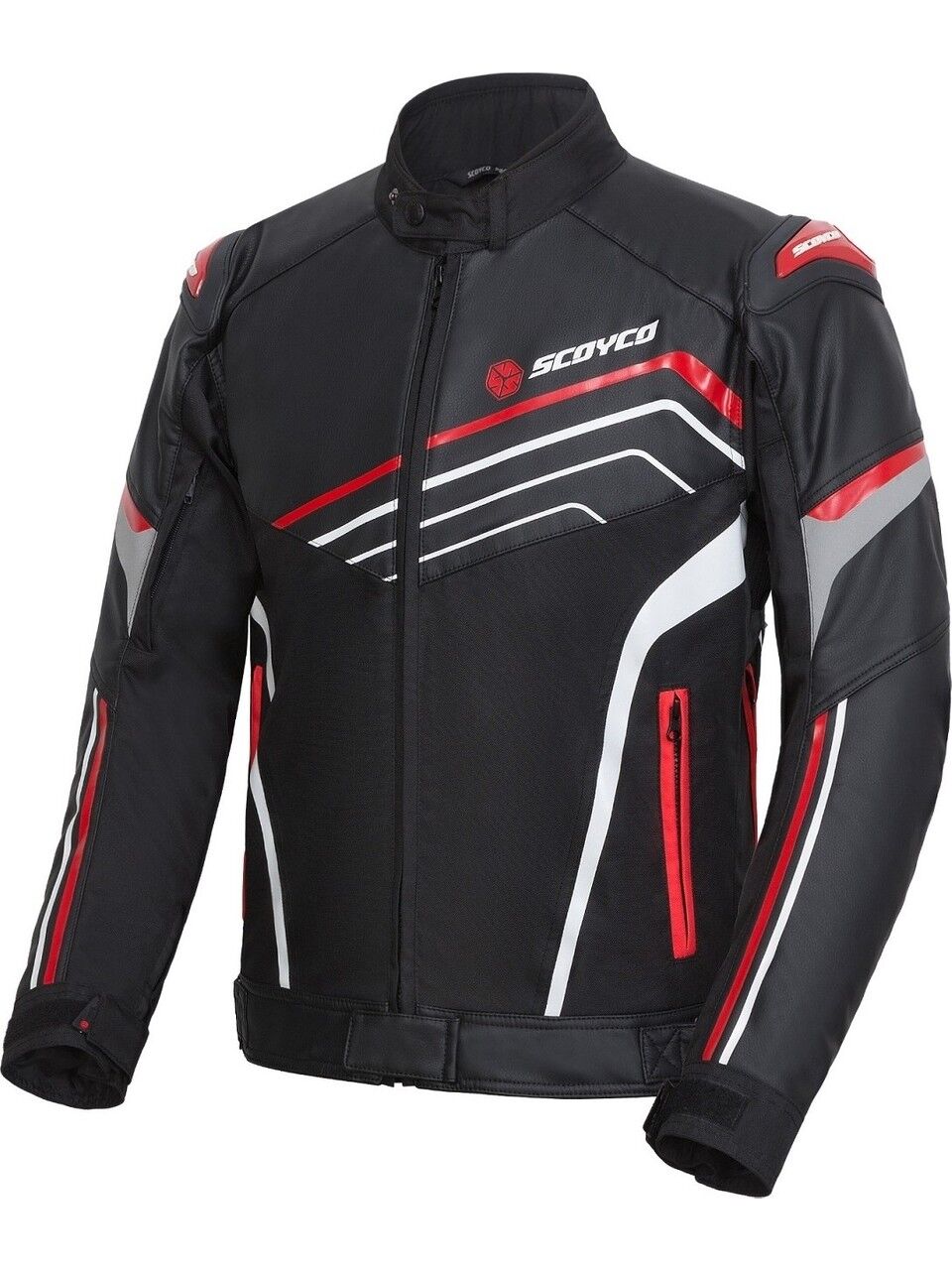 SCOYCO JK153 4 MEVSİM MONT KUMAŞ DERİ RED (2XL)
