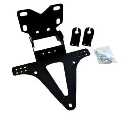 ÜNİVERSAL MOTOSİKLET SİNYAL BAĞLANTILI KATLANIR PLAKALIK SİYAH