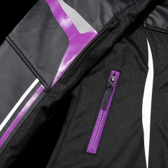 SCOYCO JK153W BAYAN 4 MEVSİM MONT DERİ KUMAŞ BLACK PURPLE (S)