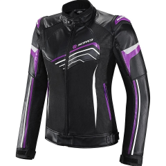 SCOYCO JK153W BAYAN 4 MEVSİM MONT DERİ KUMAŞ BLACK PURPLE (M)