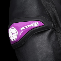 SCOYCO JK153W BAYAN 4 MEVSİM MONT DERİ KUMAŞ BLACK PURPLE (M)
