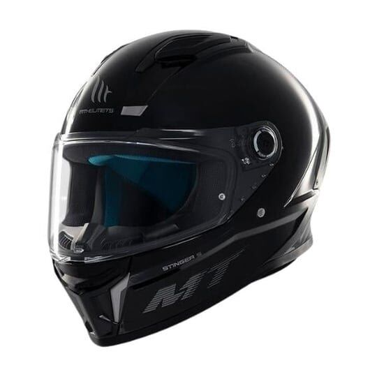 MT FULL FACE KASK FF126 STİNGER 2 SOLİD A11 PARLAK SİYAH (XL)