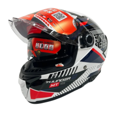MT FULL FACE GÜNEŞ VİZÖRLÜ KASK FF118SV THUNDER 4 SV LUMİNENCE A7 PARLAK (M)