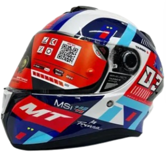 MT FULL FACE KASK FF106B TARGO S SERGİO GARCIA D7 PARLAK (L)