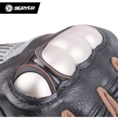 SCOYCO MC60 DERİ VE KELVAR KUMAŞ ELDİVEN (M)