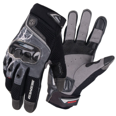 SCOYCO MC47 FULL KARBON KORUMALI ELDİVEN BLACK GREY (2XL)